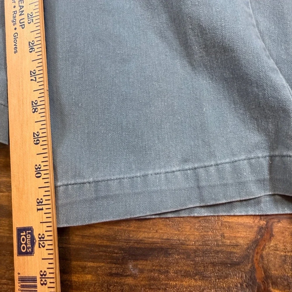 Vintage LL Bean Mens 34x32 Chino Pants Sage Green Straight Leg Made in USA - Picture 9 of 10